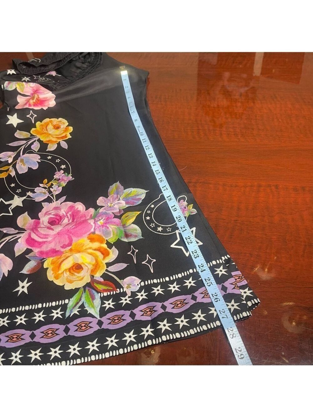 Johnny Was Jade Frankie Easy Pant Kasumi Black Floral Wide Leg Silk Blend Sz XL - Picture 10 of 13